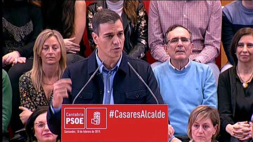 Sánchez: "Trabajar por la unidad de España significa unirlos y no enfrentarlos"