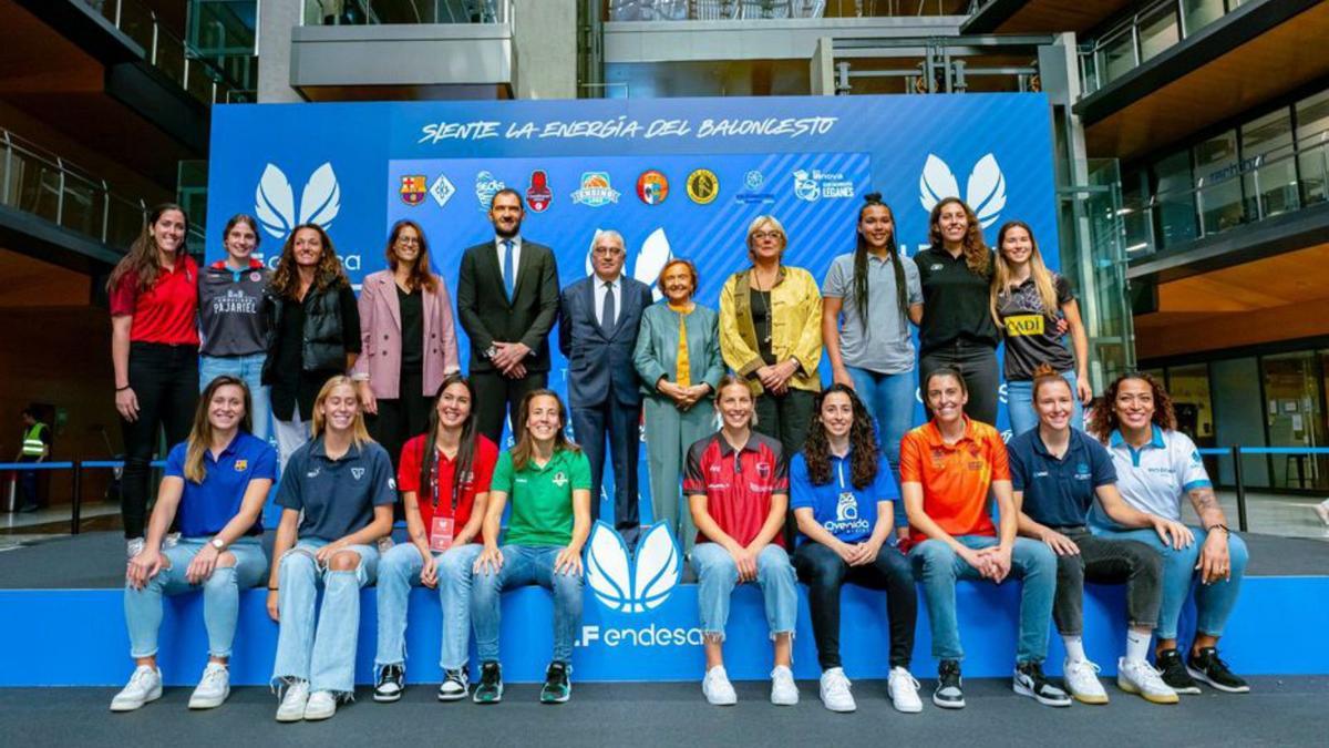 La Lliga Femenina es va presentar ahir a la seu d’Endesa. | FEB