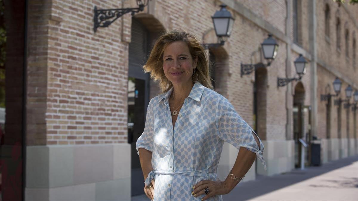 La periodista Carrie Frais, en Barcelona