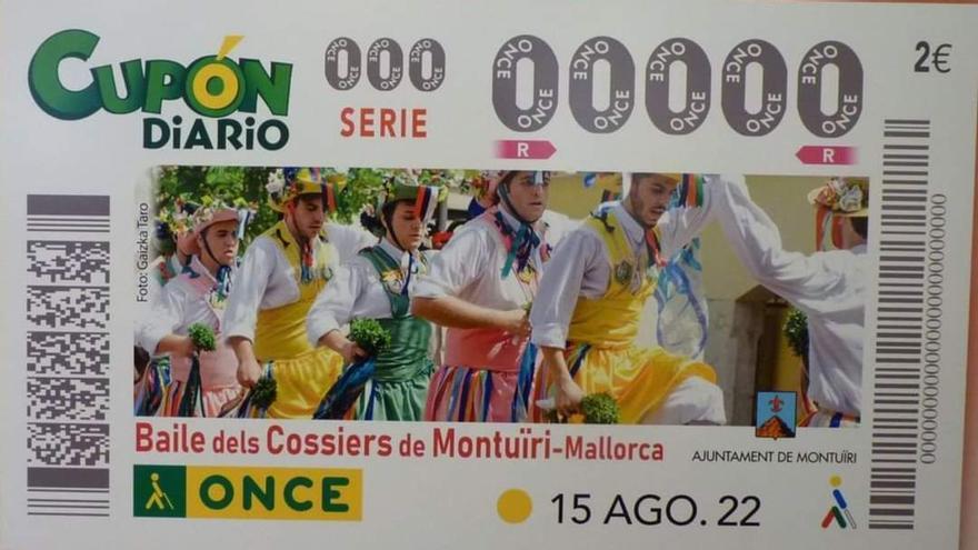 Der Lottoschein von Once mit &quot;Cossiers&quot; von Mallorca.