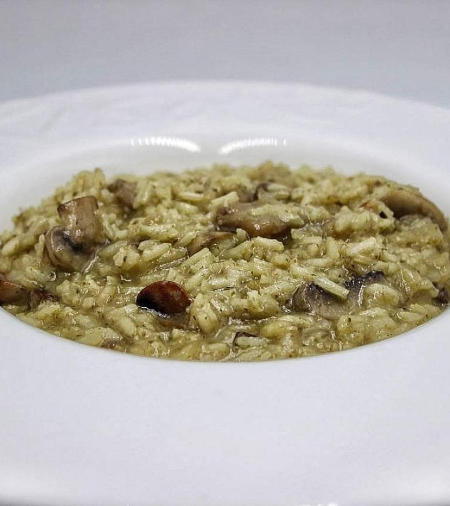 Rissoto de champiñones y parmesano