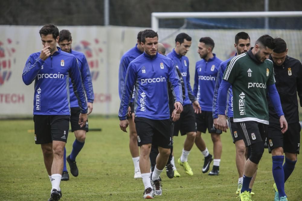 Entrenamiento del Real Oviedo.