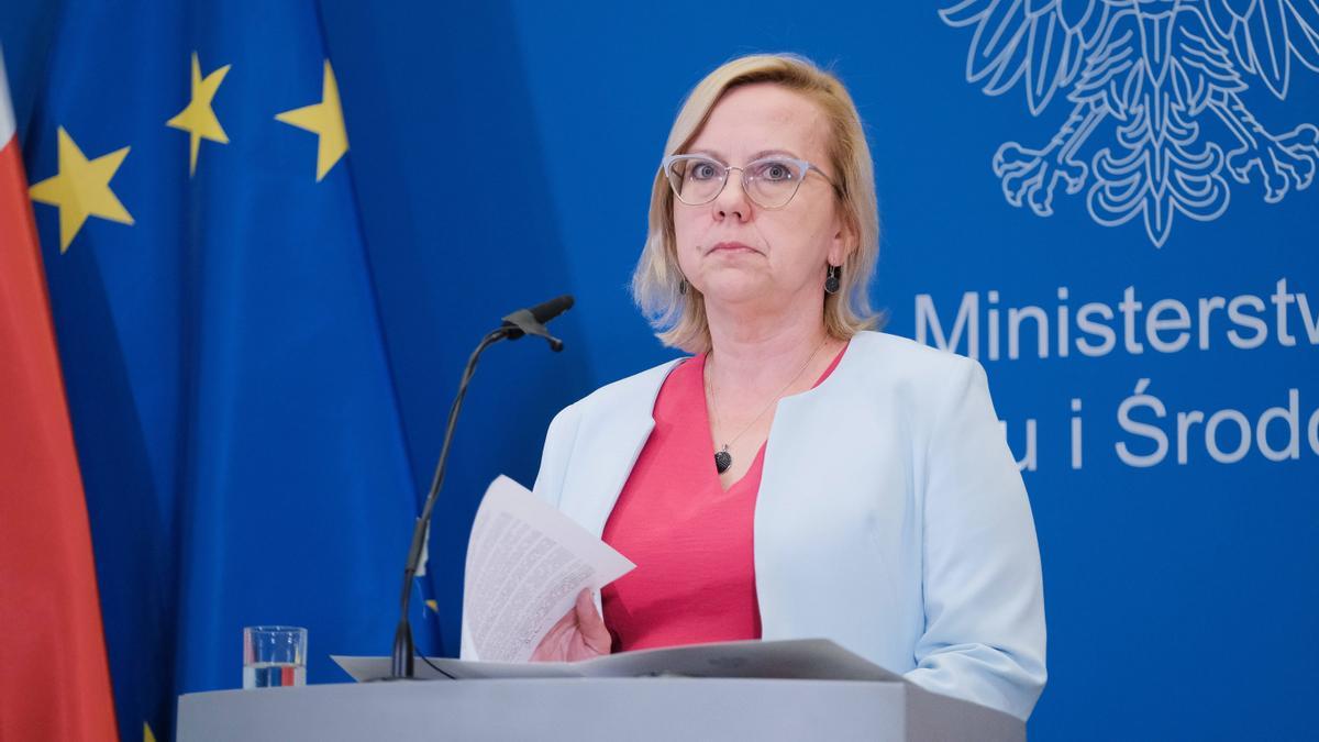 La ministra de Medio Ambiente polaca, Anna Moskwa