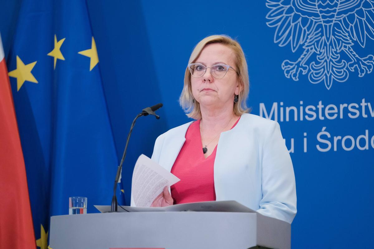 La ministra de Medio Ambiente polaca, Anna Moskwa