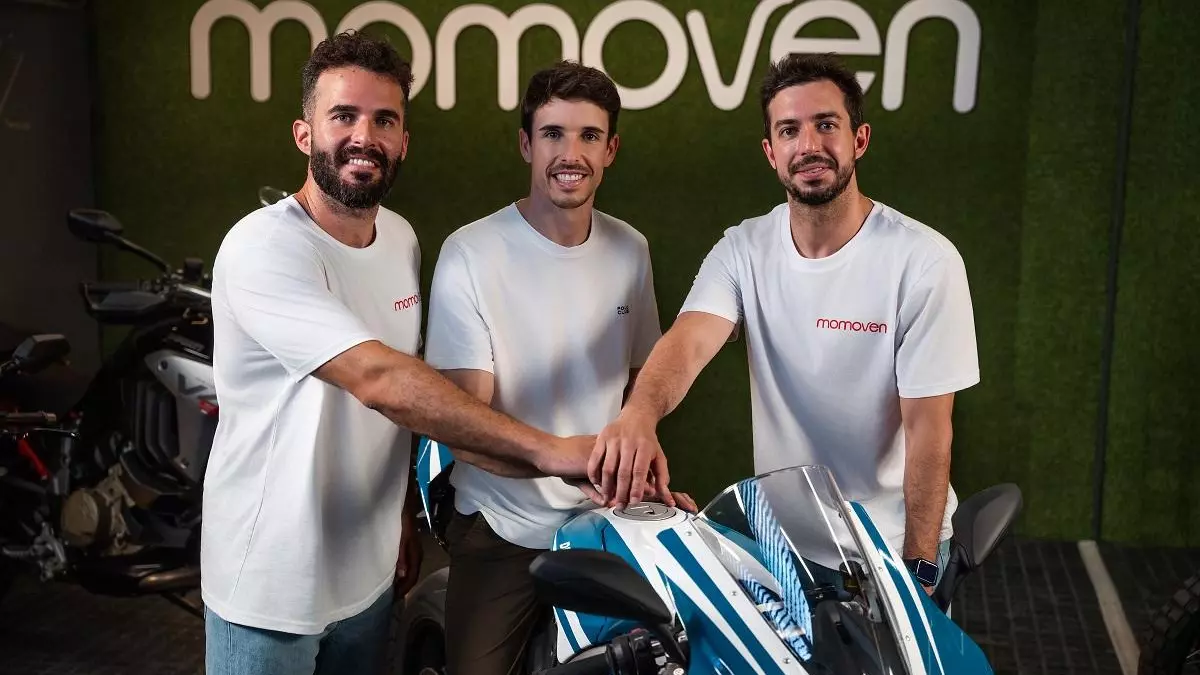 Álex Márquez da gas a la ‘start-up’ de alquiler de motos Momoven