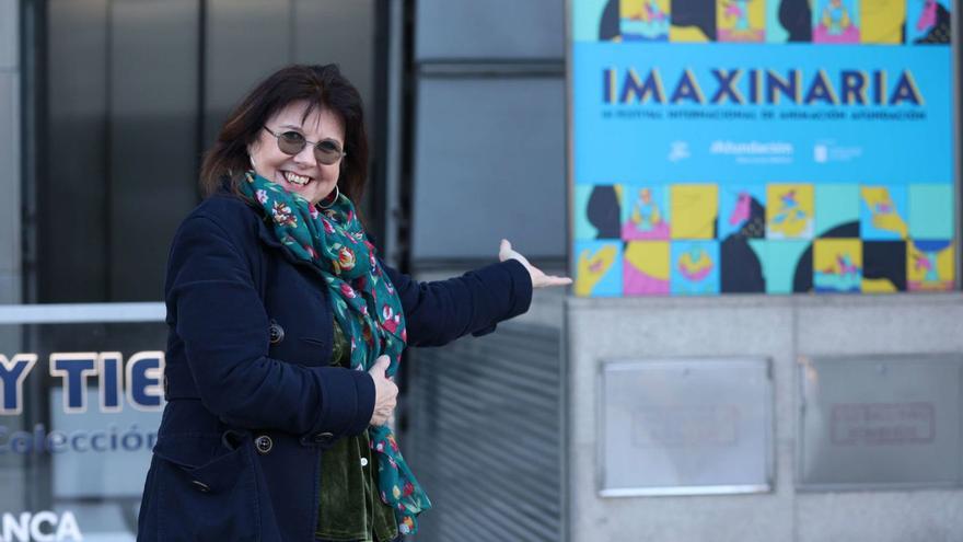 Joanna Quinn, en el edificio de Afundación. |  Iago López
