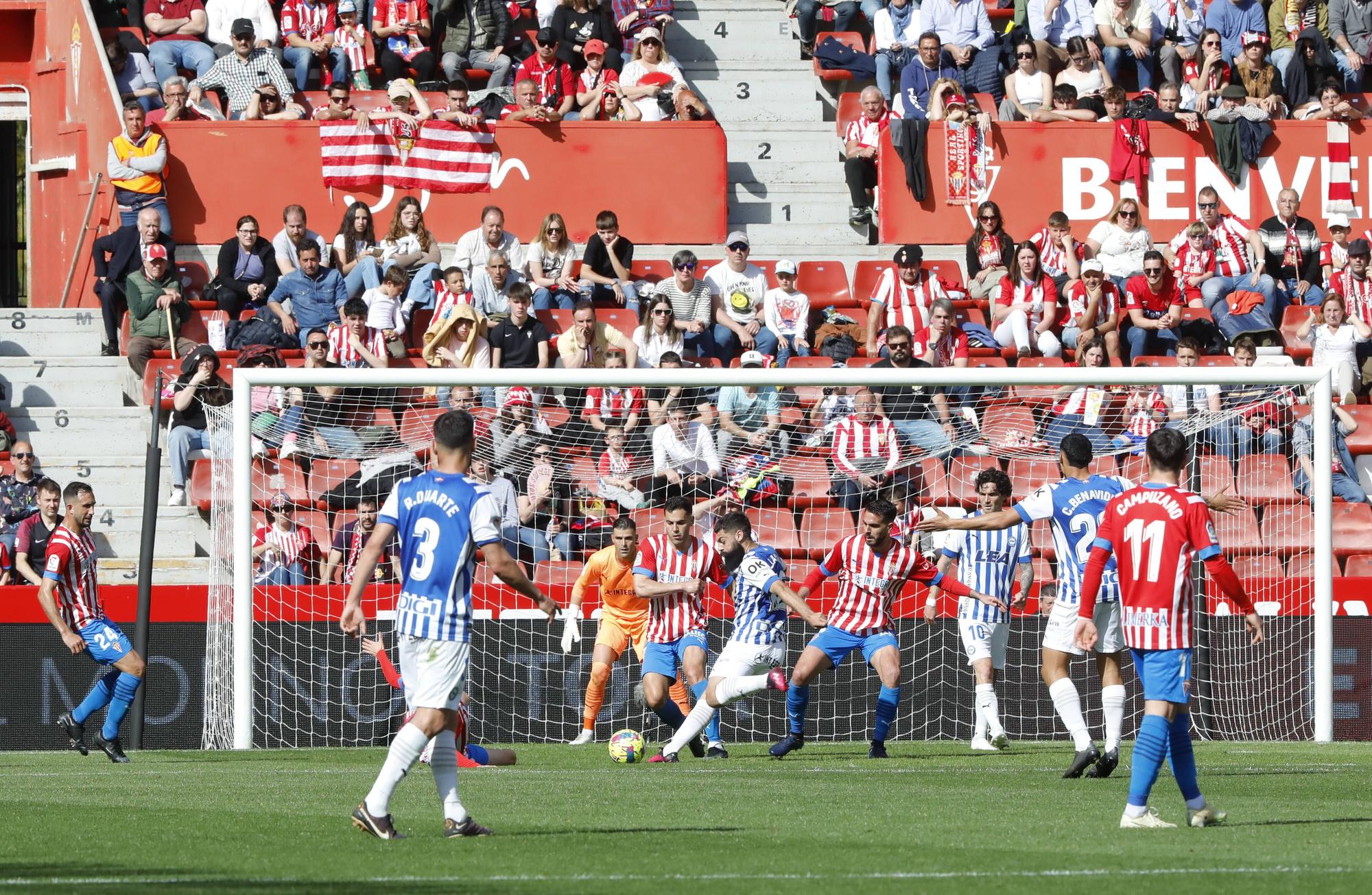 Así fue el encuentro entre el Sporting y el Alavés