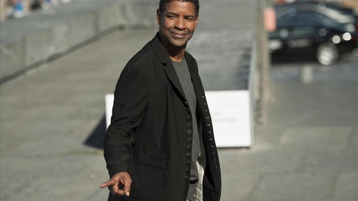 Denzel Washington, este viernes en San Sebastián.