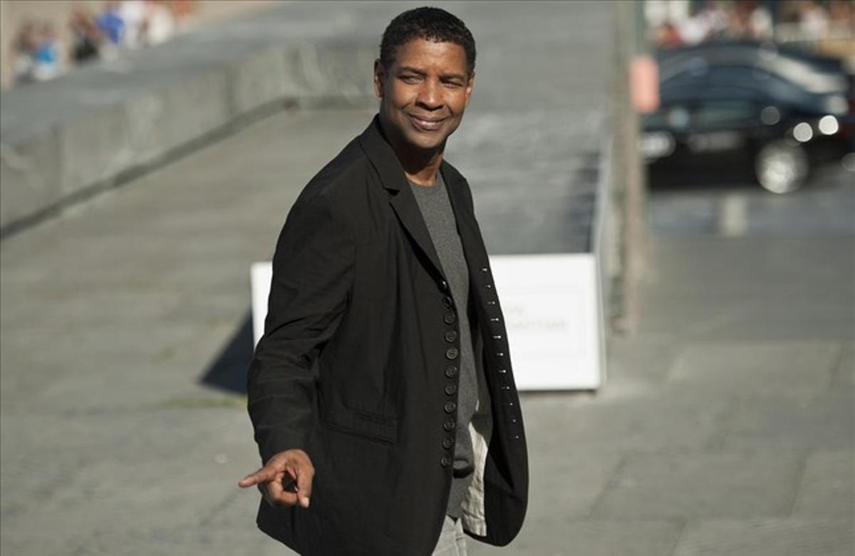 Denzel Washington, aquest divendres a Sant Sebastià.