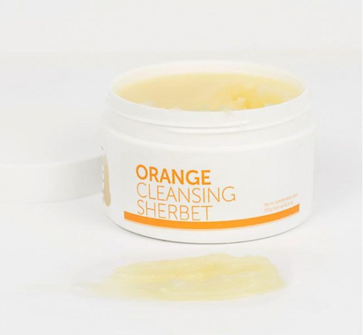 Bálsamos desmaquillantes: orange cleansing sherbet de Miin Cosmetics