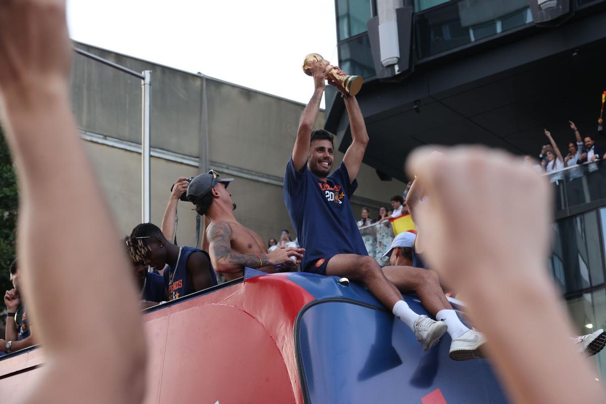 La celebración de los campeones del mundo por las calles de Madrid