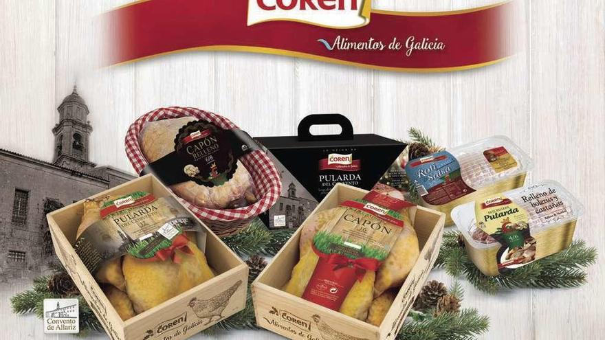 Principales productos de Coren para Navidad. // FdV