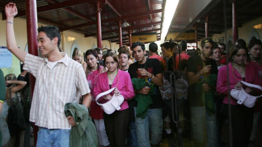 Un «sidrotrén», el año pasado.