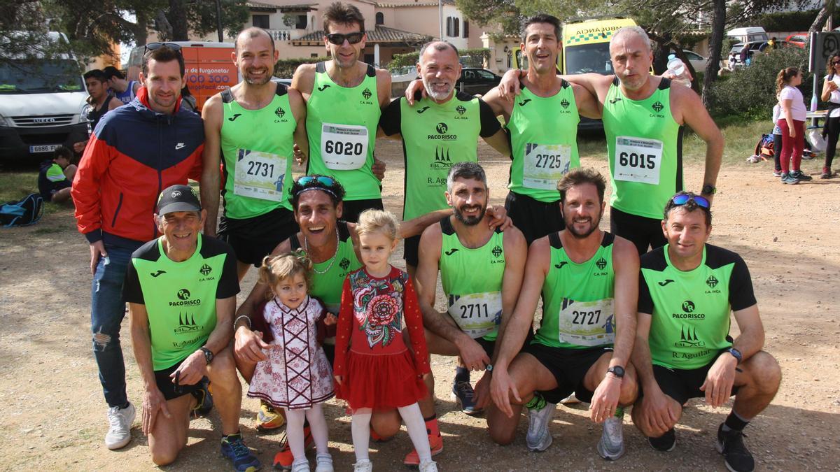 Equipo masculino del Club Atletismo Inca, que se proclamó campeón de Balears