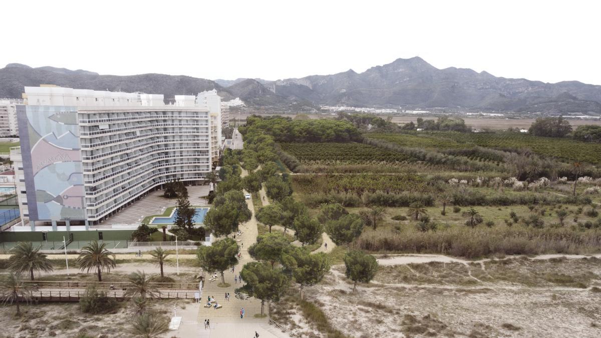 La futura zona verde que se habilitará paralela a la calle de la Ribera Baixa