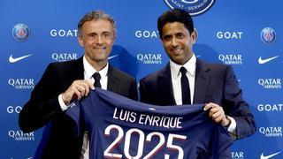 Luis Enrique firma por el PSG hasta 2025 y no resuelve la duda de Mbappé: "Lo mantengo en privado"