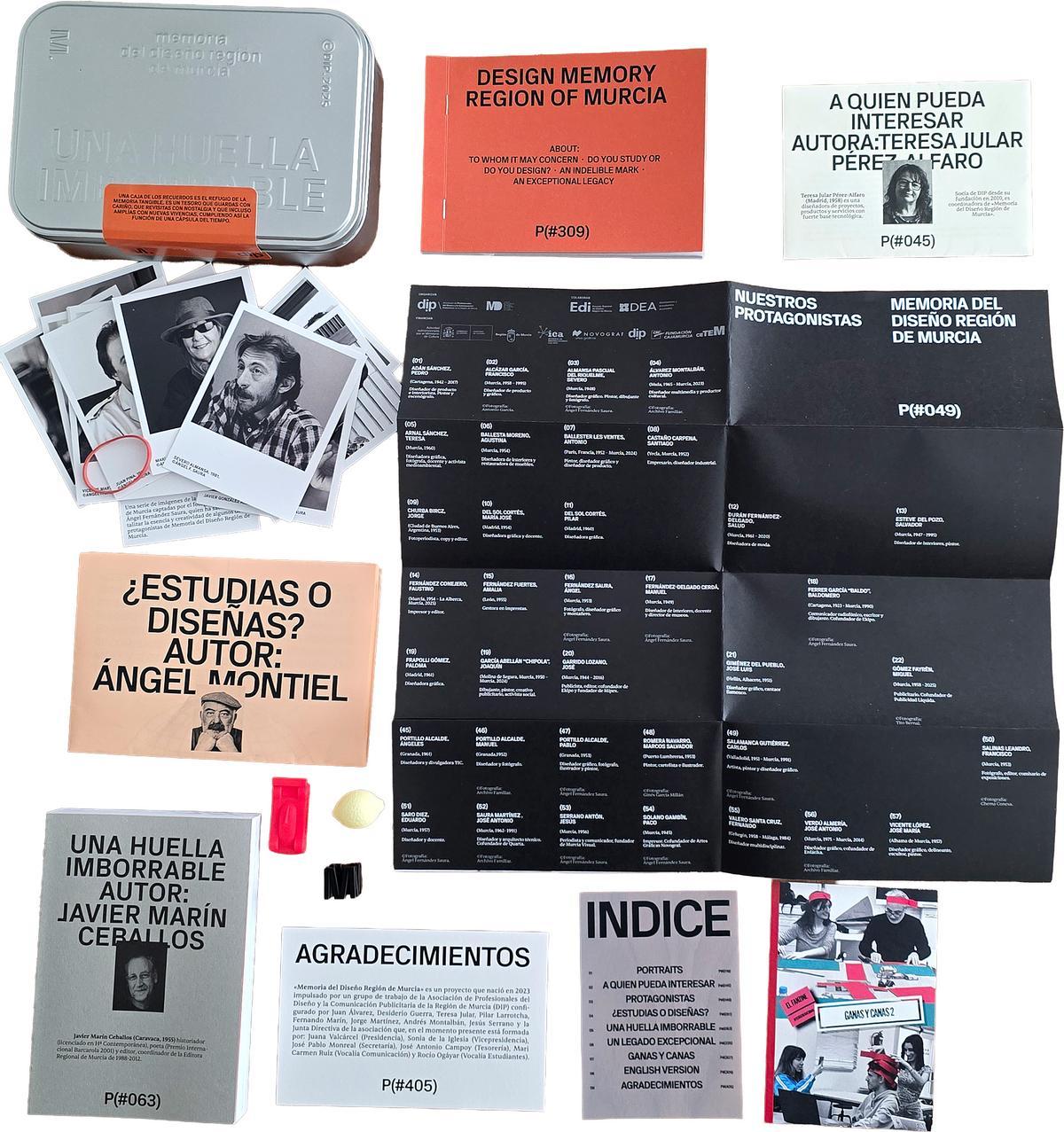 El contenido de la forma física de 'Una huella imborrable'.