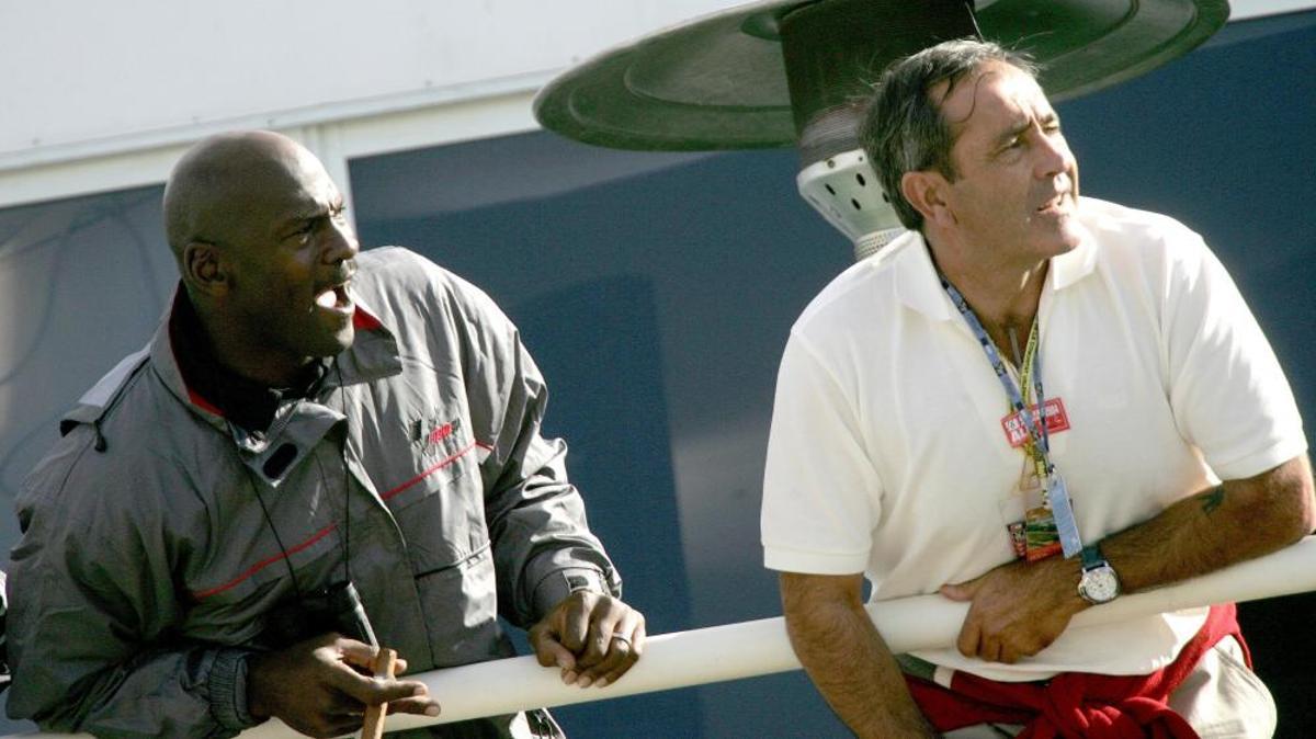 Michael Jordan en 2004 en Cheste MotoGP Michael Jordan en 2004 en Cheste MotoGP