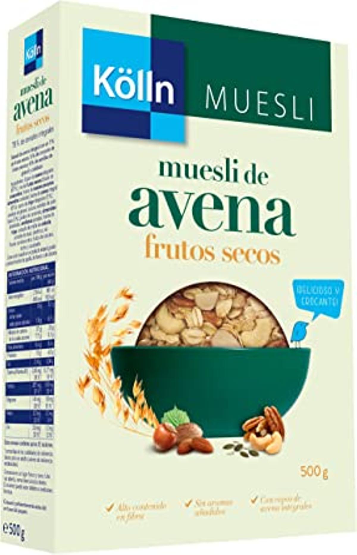 Muesli con frutos secos de la marca Kölln