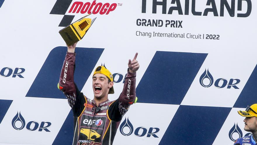 Tony Arbolino, ganador de Moto2 2022 en el circuito Internacional de Chang