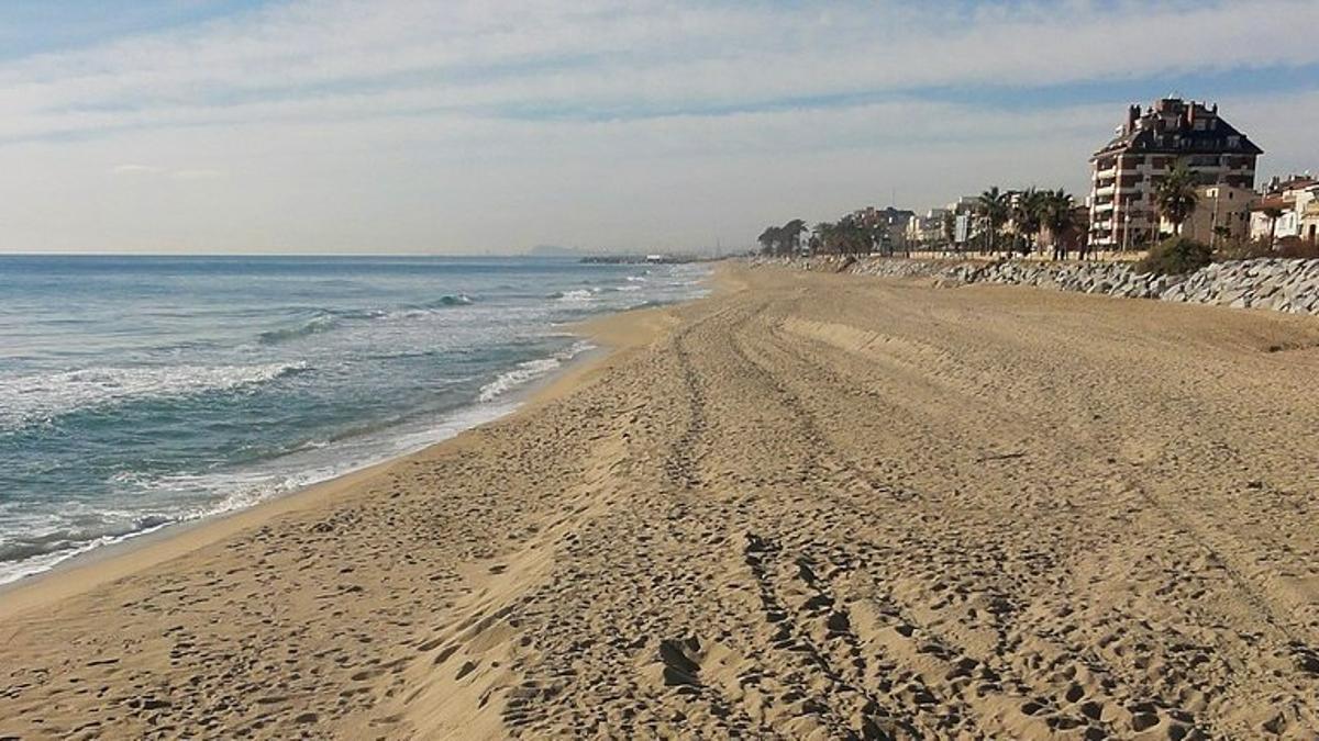 Platja de l'Astillero de Vilassar de Mar (Maresme, Barcelona)