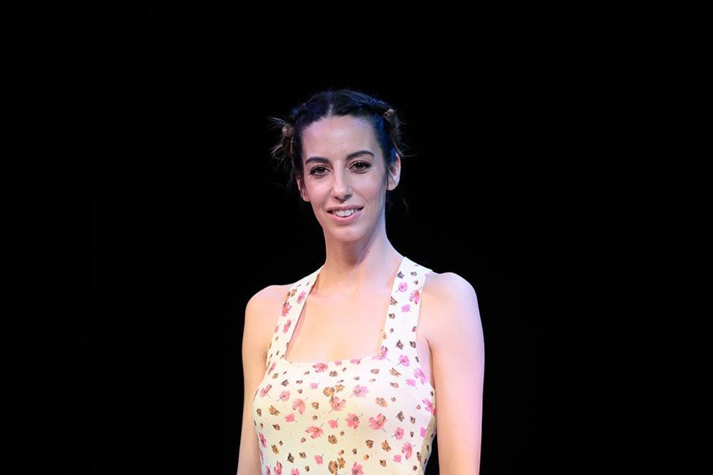 Almudena Cid en su obra de teatro