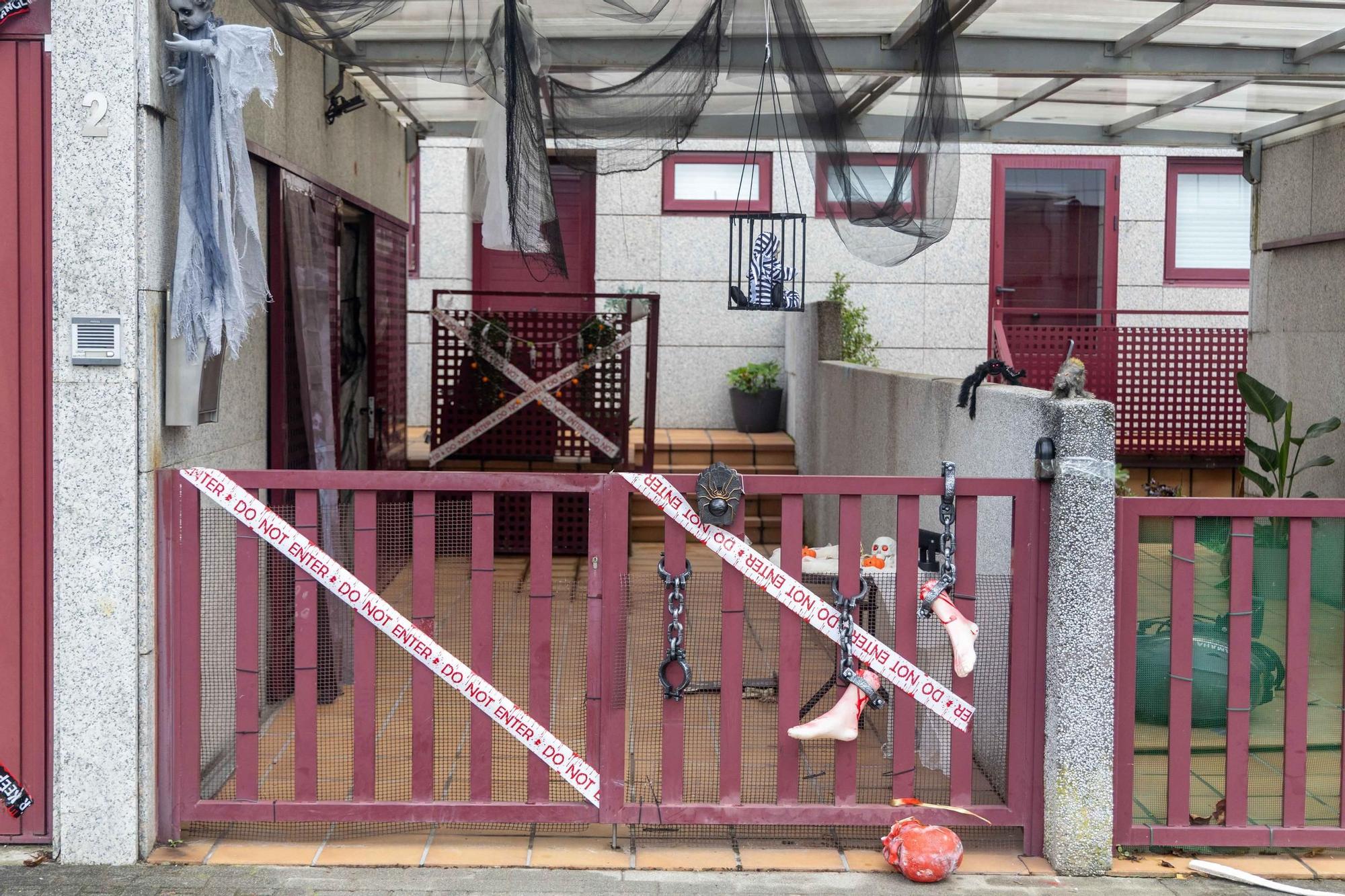 Decoración de Halloween en casas de Santiago