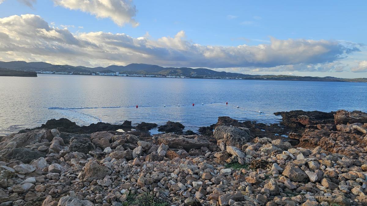 Delimitación del lugar donde irá la rampa