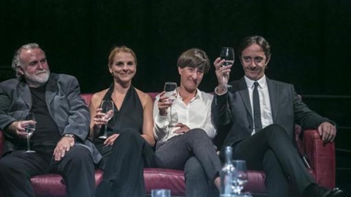 Andreu Benito, Sandra Monclús, Mònica Glaenzel y Joan Carreras.