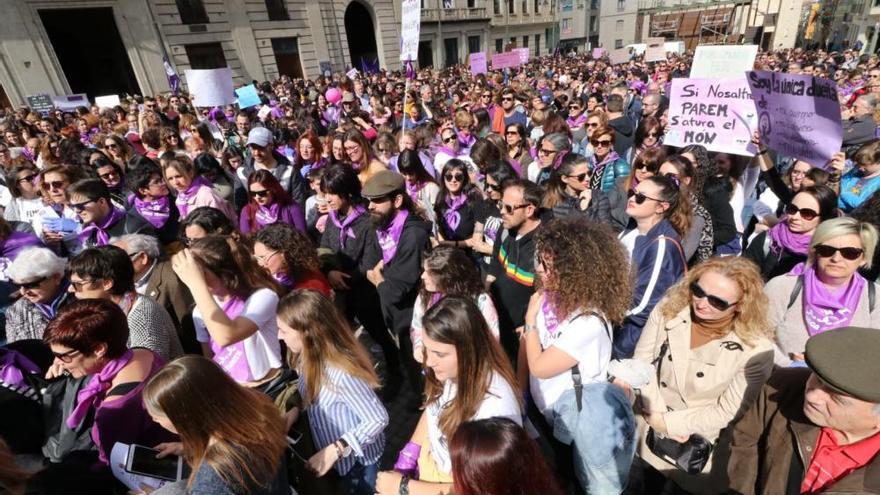 Movilización feminista en Alcoy