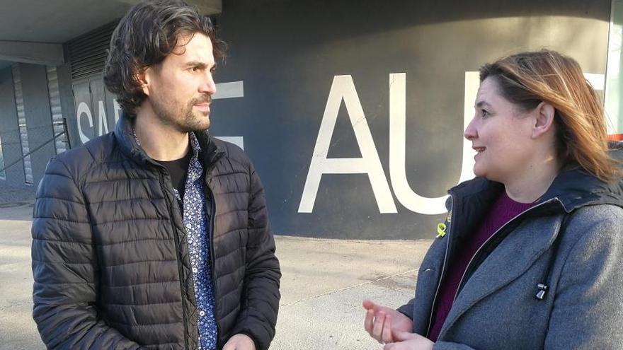 Josep Alegrí amb l&#039;alcaldable Agnès Lladó