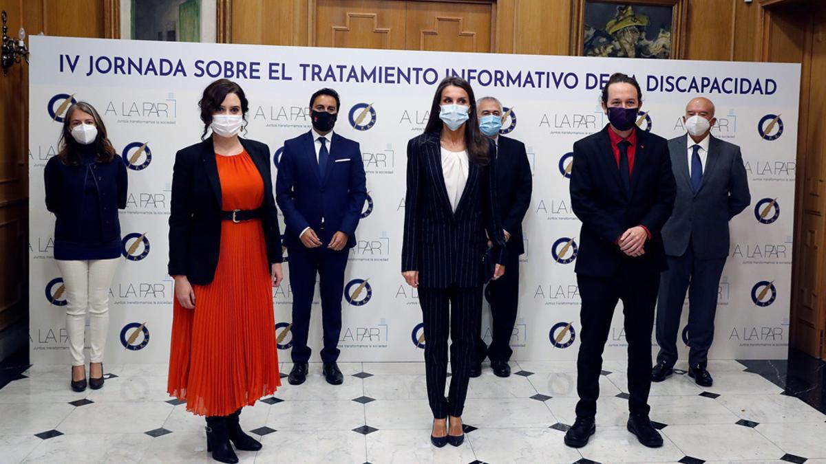 La reina Letizia asiste a la IV Jornada sobre el Tratamiento Informativo de la Discapacidad