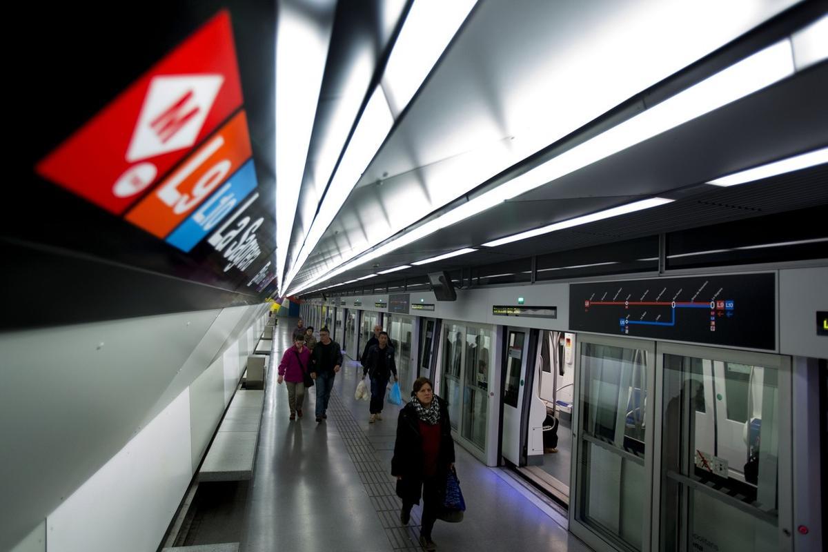 Estación de metro de la L9 de la Sagrera.