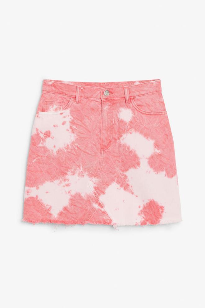 La minifalda tie-dye