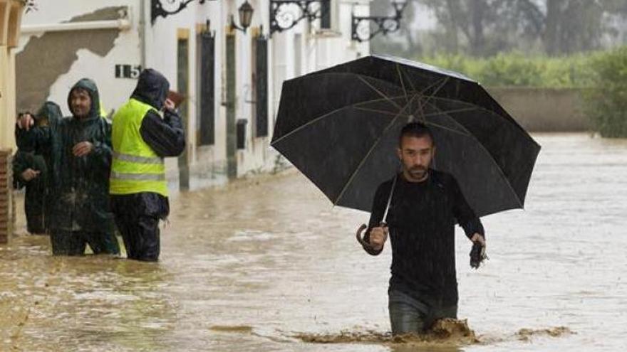 Imagen correspondiente a una de las crecidas de 2016 en el término municipal esteponero.