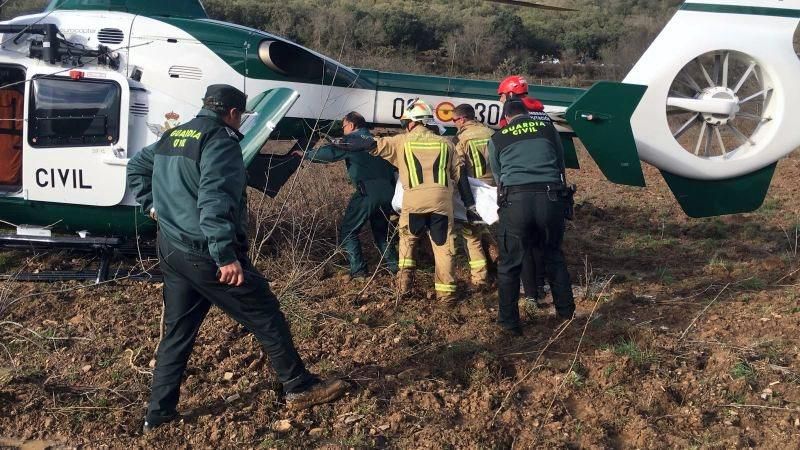 Rescate del pastor fallecido en Codos