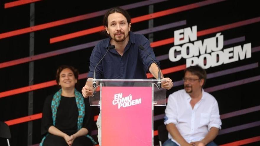 Iglesias, Colau y Domènech defenderán la soberanía de Cataluña en un acto de la Diada