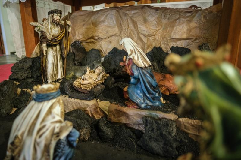 Pesebre volcánico del IGN con la Iglesia Tajuya