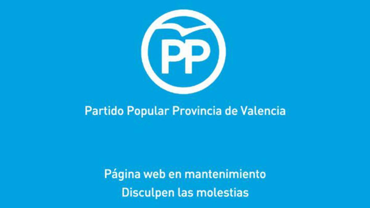Portal web del PP de Valencia