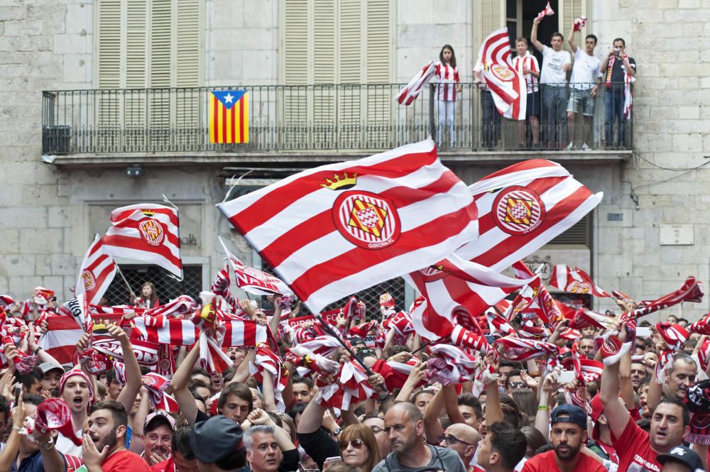 Rua de celebració de l'ascens del Girona