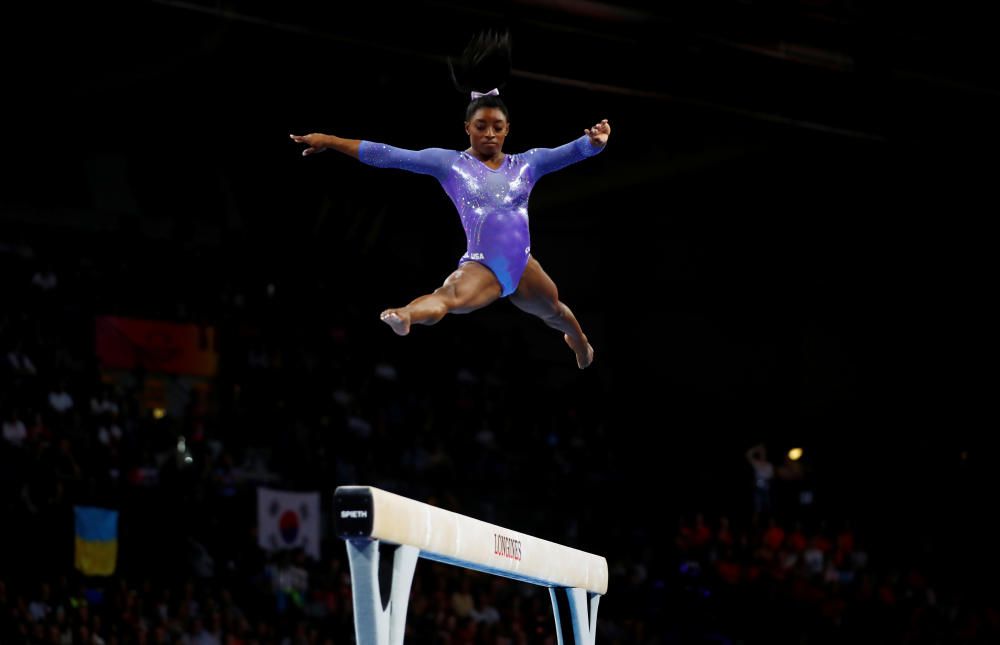 Simone Biles supera el récord de medallas de Vitali Scherbo en los Mundialesli  Scherbo en los Mundiales