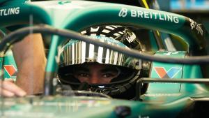 Aston Martin driver Lance Stroll of Canada waits in his car during a Formula One pre-season test at the Bahrain International Circuit in Sakhir, Bahrain, Wednesday, Feb. 11, 2026. (AP Photo/Altaf Qadri) Associate Press/ LaPresse Only Italy and Spain