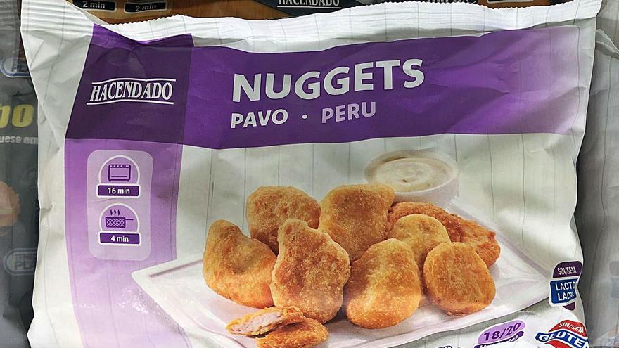 Los nuggets de pavo sin gluten y sin lactosa, disponibles en Mercadona.