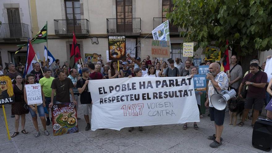Protesta a Moià en contra del projecte d'ampliació del polígon del Prat