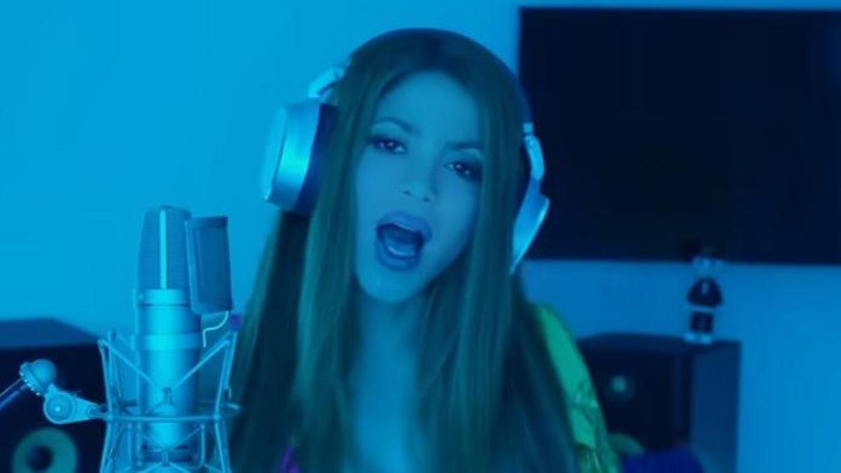Shakira, en su sesión con Bizarrap.