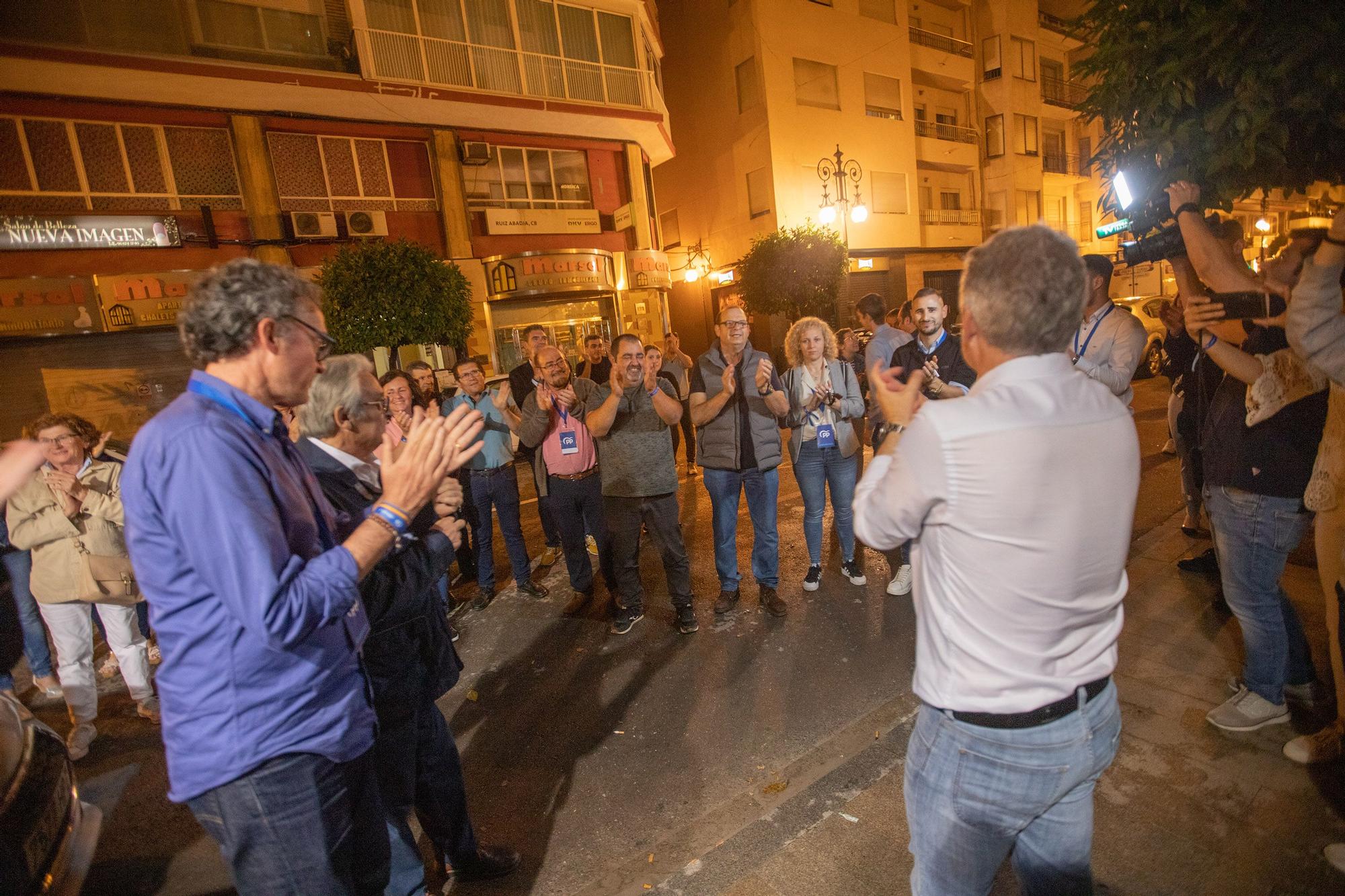 PP y VOX celebran sus resultados electorales en Orihuela