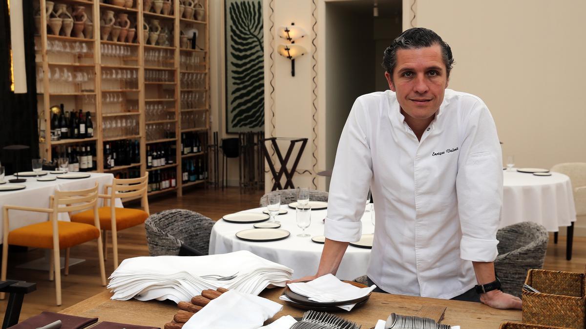 Enrique Valentí, en el comedor del restaurante Adobo, Barcelona.