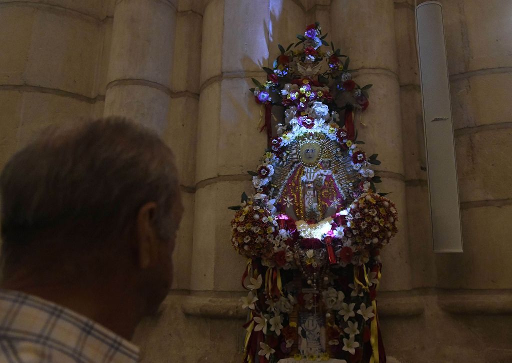 Romería de Murcia: Misa previa y primer tramo del recorrido