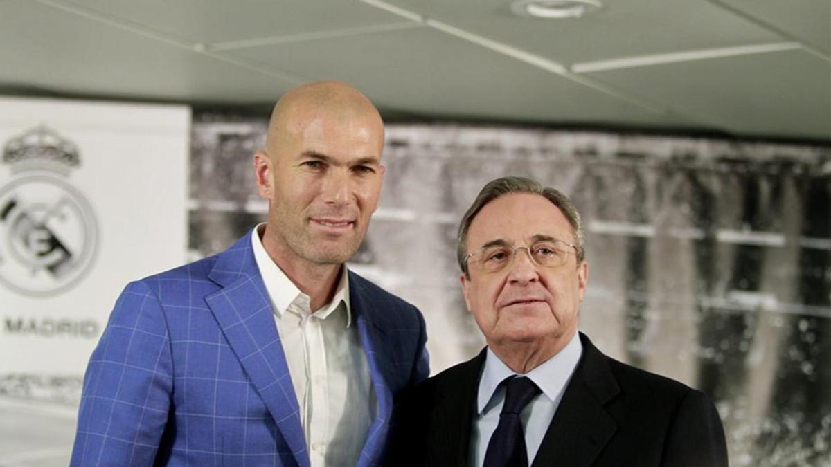 Florentino quiere a Zidane en el Madrid para siempre