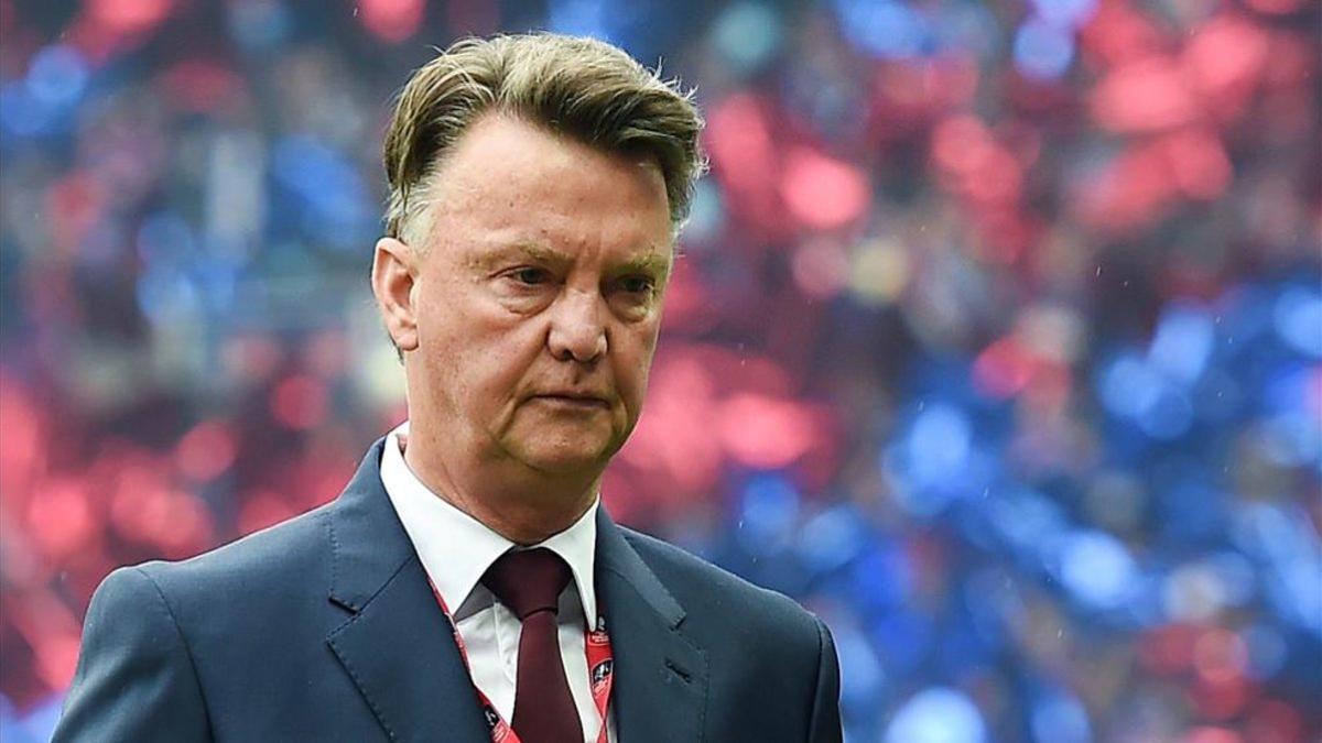 Louis Van Gaal como entrenador del Manchester United